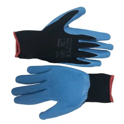 Guantes de jardinería látex azul